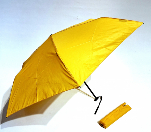 Parapluie pliant 050 Knirps mini plat & super léger 115g - Uni curry & solide