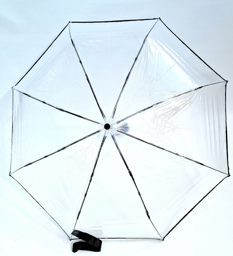 Parapluie transparent mini pliant manuel - léger 250g & solide 