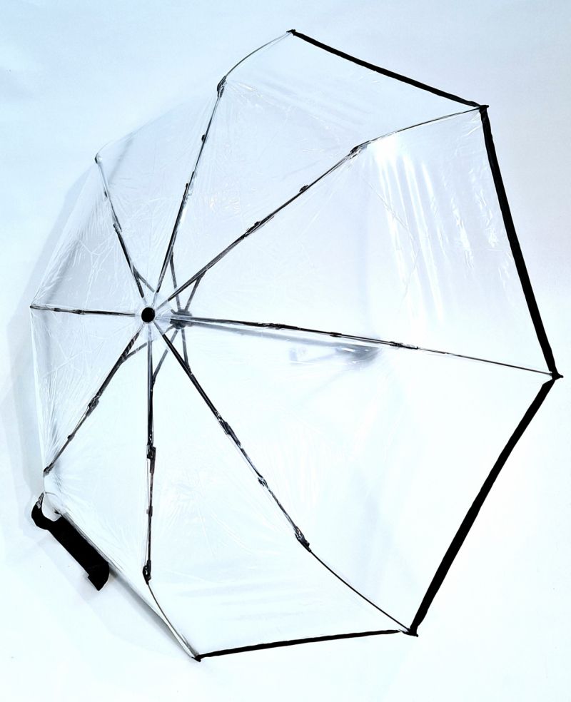 Parapluie transparent mini pliant manuel - léger 250g & solide 