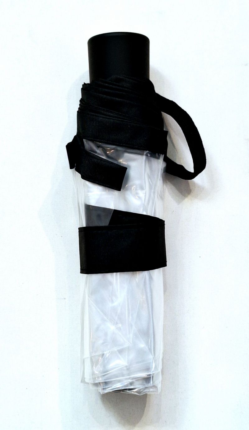 Parapluie transparent mini pliant manuel - léger 250g & solide 