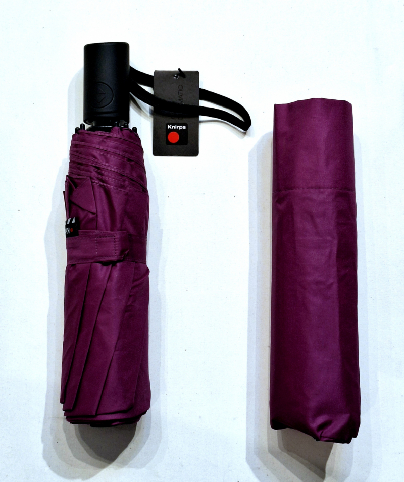 Parapluie Knirps mini pliant open close uni violet / prune - léger & solide