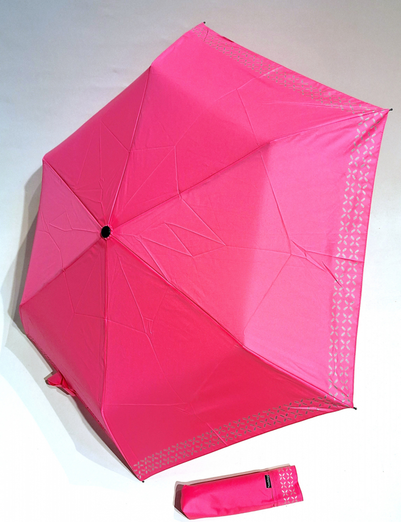  Parapluie mini Ultra léger pliant manuel uni fuchsia Cross néon Doppler - léger 140g & solide