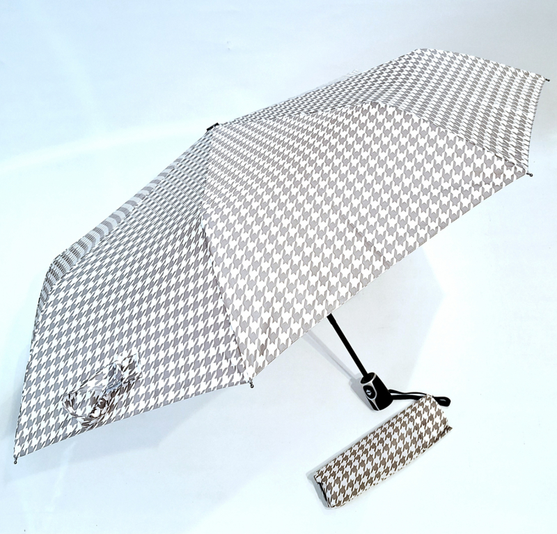 Parapluie pliant automatique blanc imprimé La Mode original - léger & grand / Doppler 