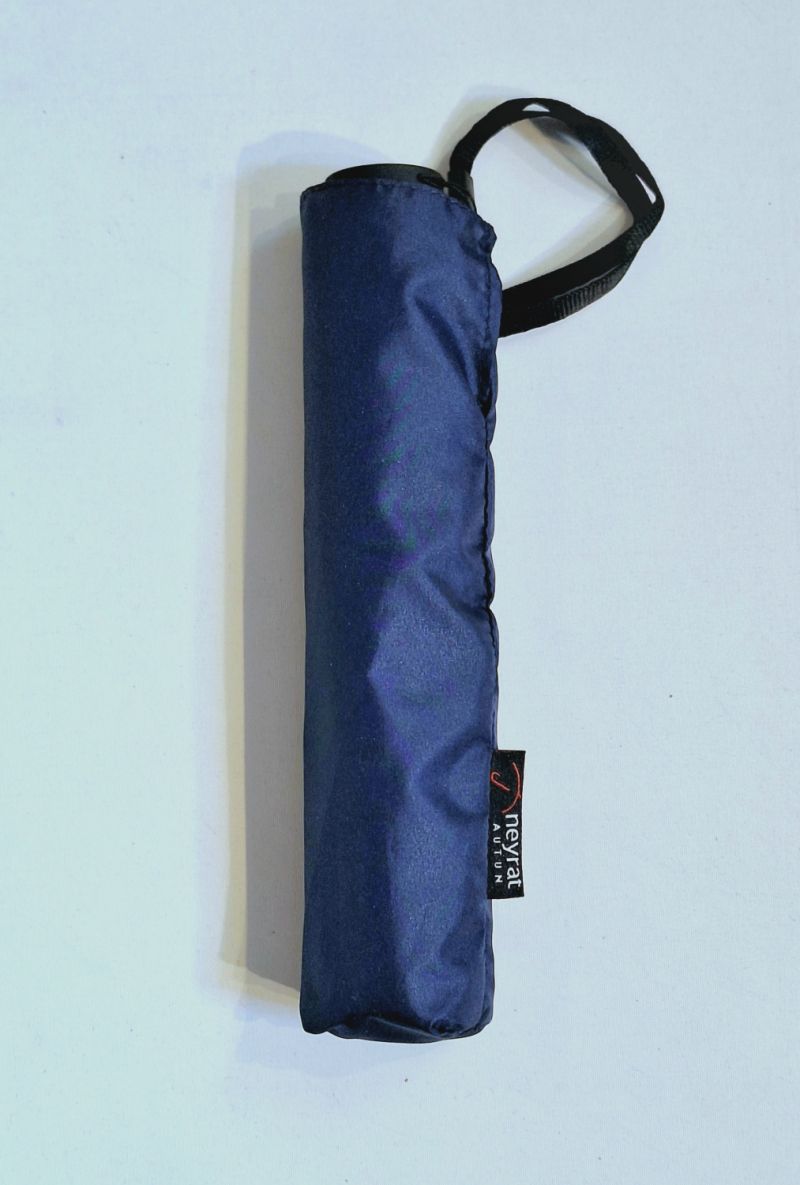 Parapluie mini Plume 100g uni bleu marine - Ultra léger & manuel - Pas cher