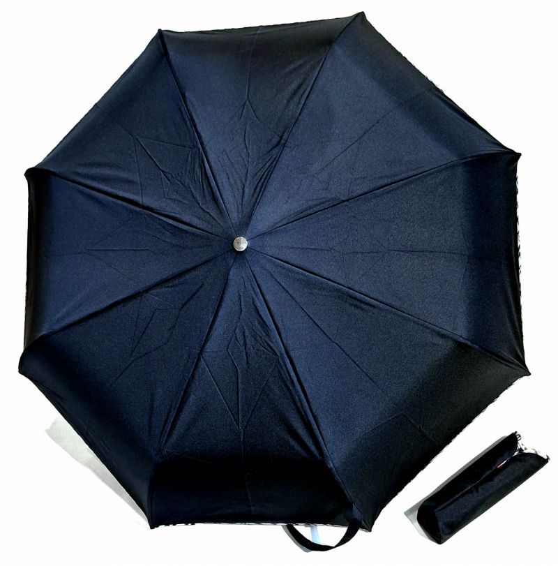 Parapluie mini pliable élégant open close uni noir biais Burberry's français - léger & solide