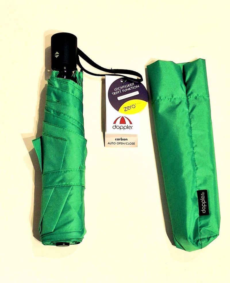 Parapluie Zero Magic pliant Plume open close uni vert Doppler - Ultra léger 175g & solide  