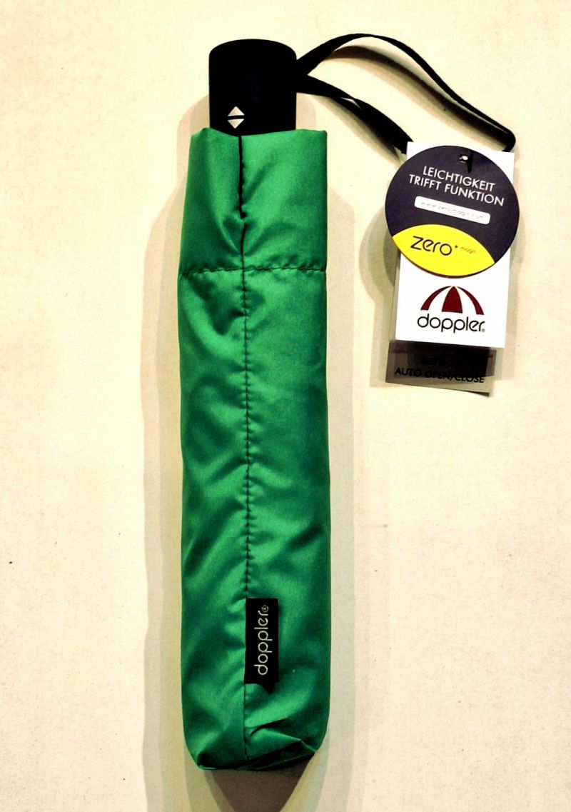 Parapluie Zero Magic pliant Plume open close uni vert Doppler - Ultra léger 175g & solide  