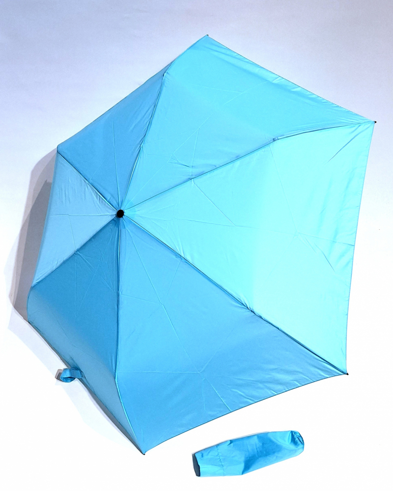 NOUVEAU : le ZERO MAGIC mini parapluie PLUME 176 g EXTRA FIN bleu ciel OPEN CLOSE Doppler - le + léger