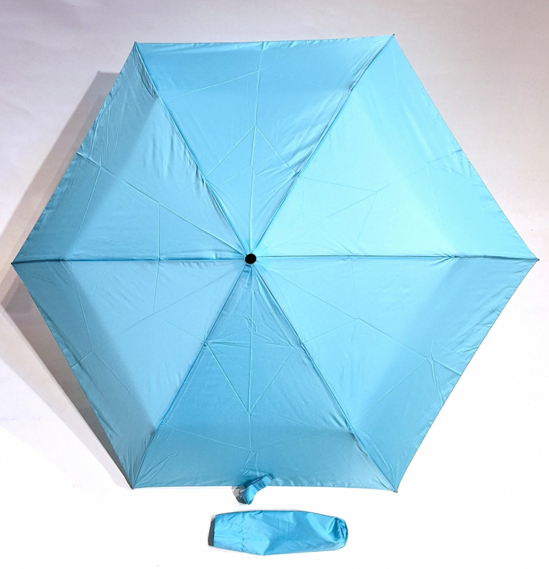 NOUVEAU : le ZERO MAGIC mini parapluie PLUME 176 g EXTRA FIN bleu ciel OPEN CLOSE Doppler - le + léger