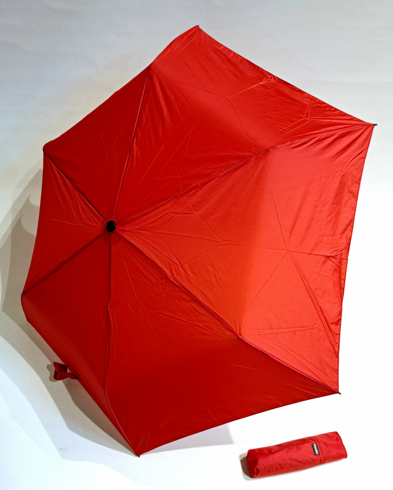 Parapluie Doppler mini Fiber Havanna PLUME 140g manuel uni ROUGE - Utra léger & solide