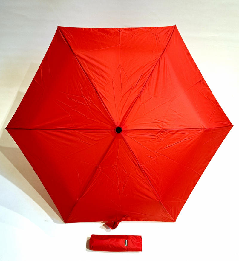 Parapluie Doppler mini Fiber Havanna PLUME 140g manuel uni ROUGE - Utra léger & solide