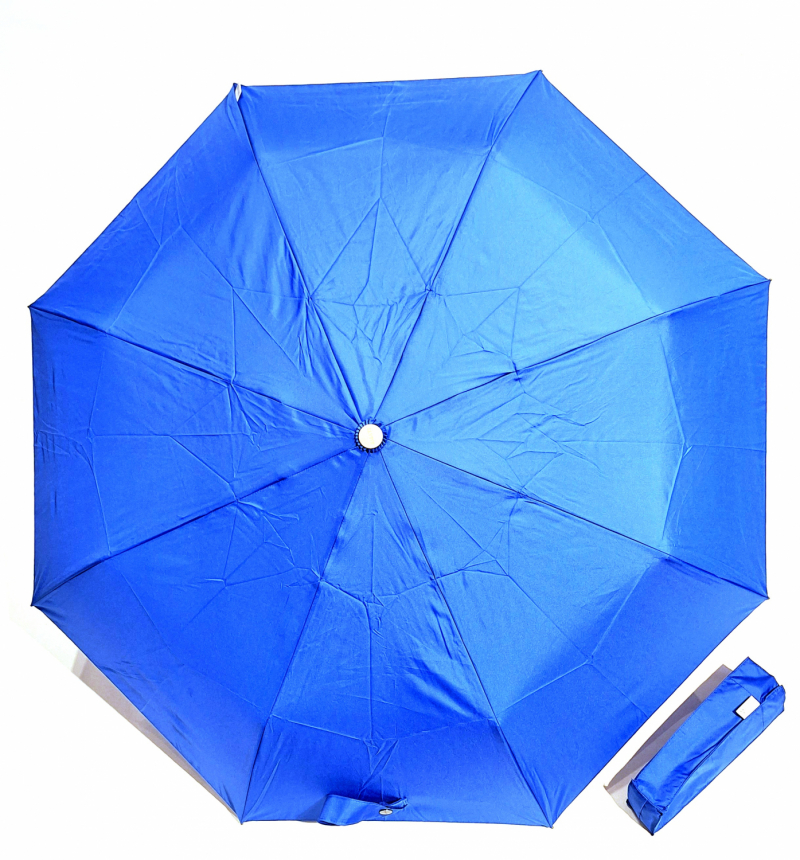 Mini parapluie pliant ouvrant fermant uni bleu roi pg bois Smati- Solide & pas cher