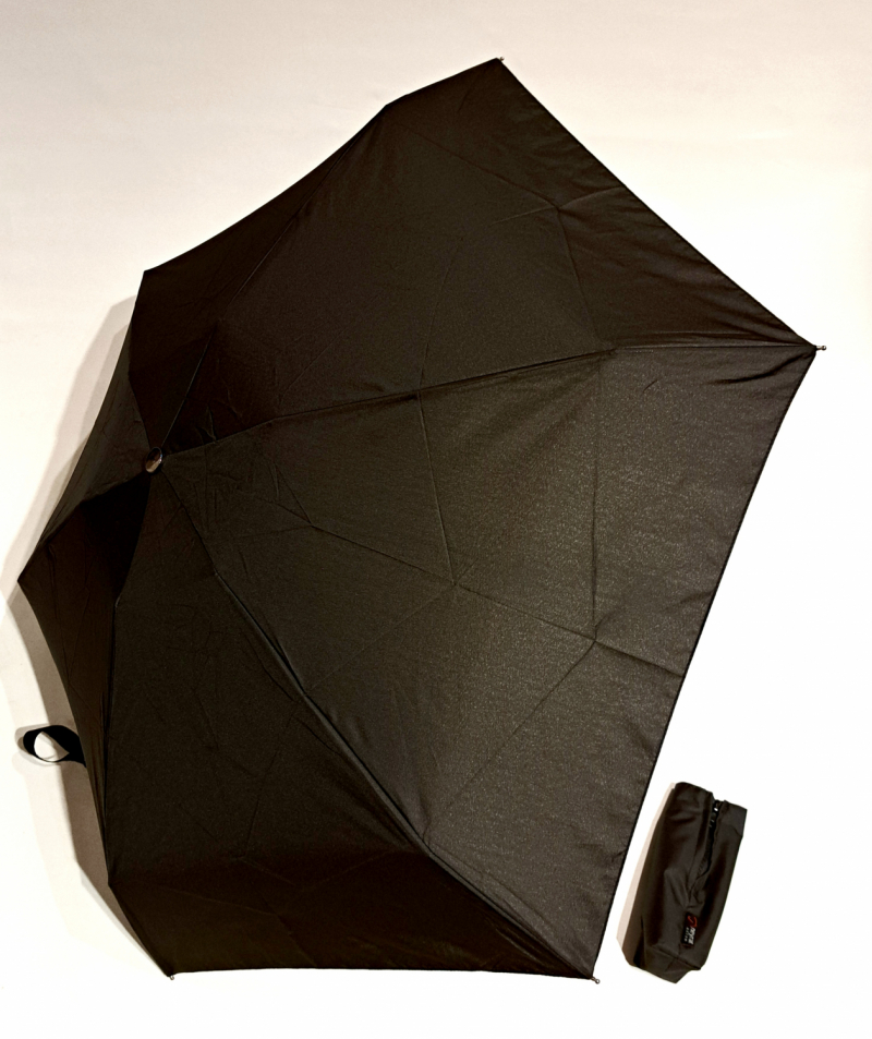 Parapluie micro pliant uni noir automatique ouvrant fermant 20cm Neyrat - Petit & solide