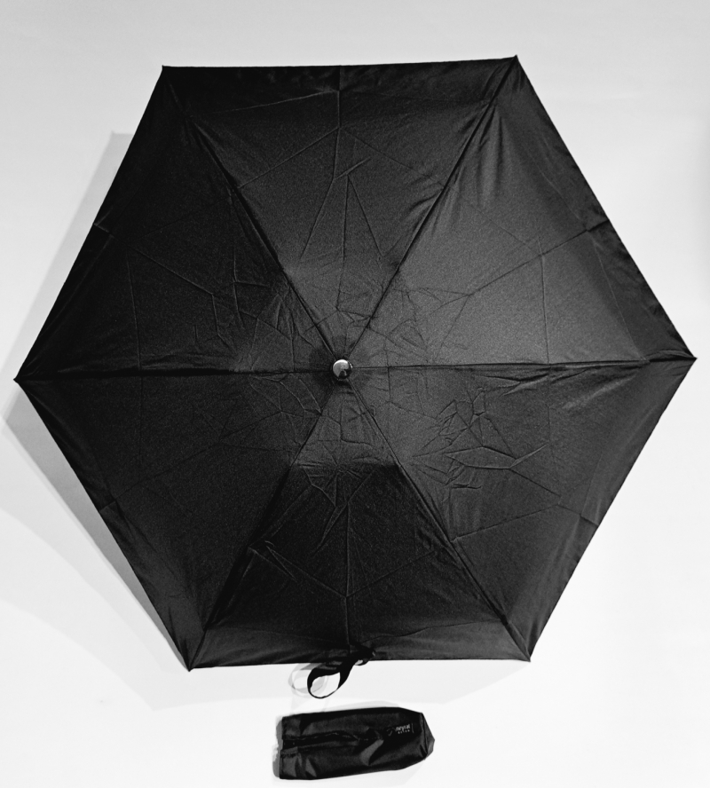 Parapluie micro pliant uni noir automatique ouvrant fermant 20cm Neyrat - Petit & solide