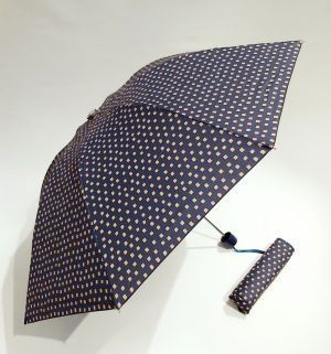 Parapluie pliant résistant au vent ouverture/fermeture automatique anti UV  - bleu noir
